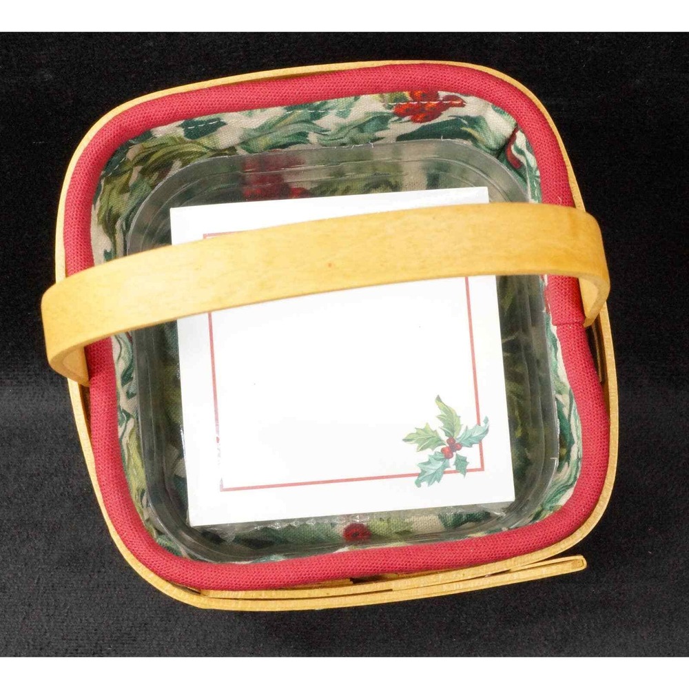 Longaberger 2003 Holiday Helper Basket Stuck On You Liner Protector Notes Flyer - Picture 2 of 12
